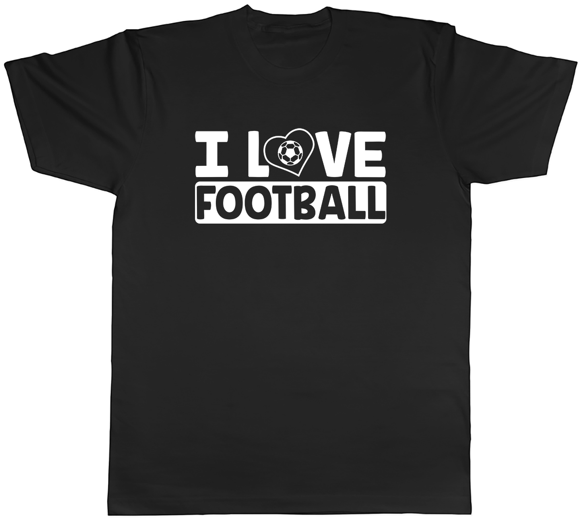 I Love Football Mens Unisex T-Shirt Tee | eBay